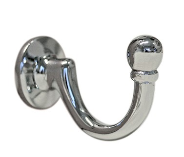 Large 46mm Ball End Hook Chrome each